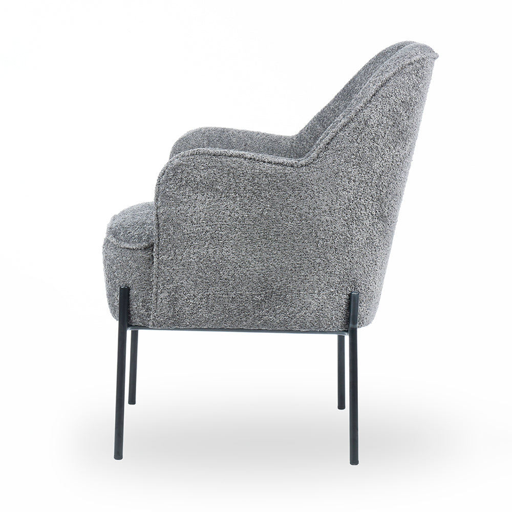 Ironveil Modern Armchair - Grey