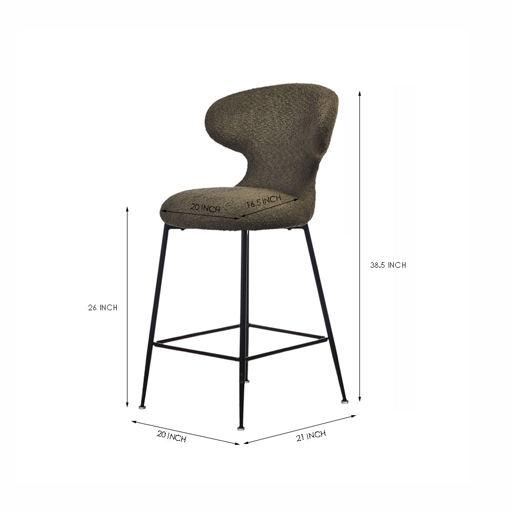 Coral Crest Bar Chair - Green