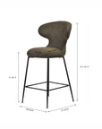 Coral Crest Bar Chair - Green