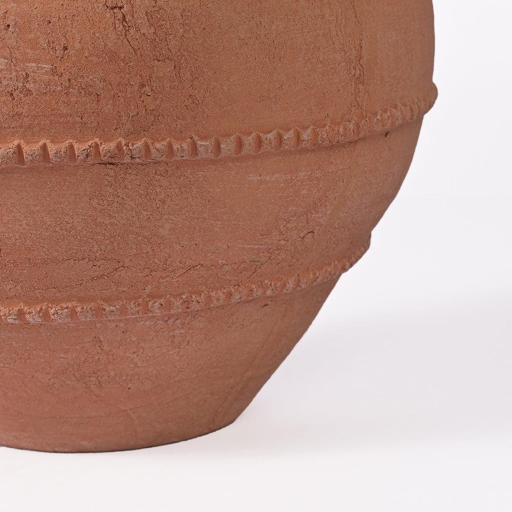 Yarrow Yard, Zenth Zest Terrocotta Vase - Living Shapes