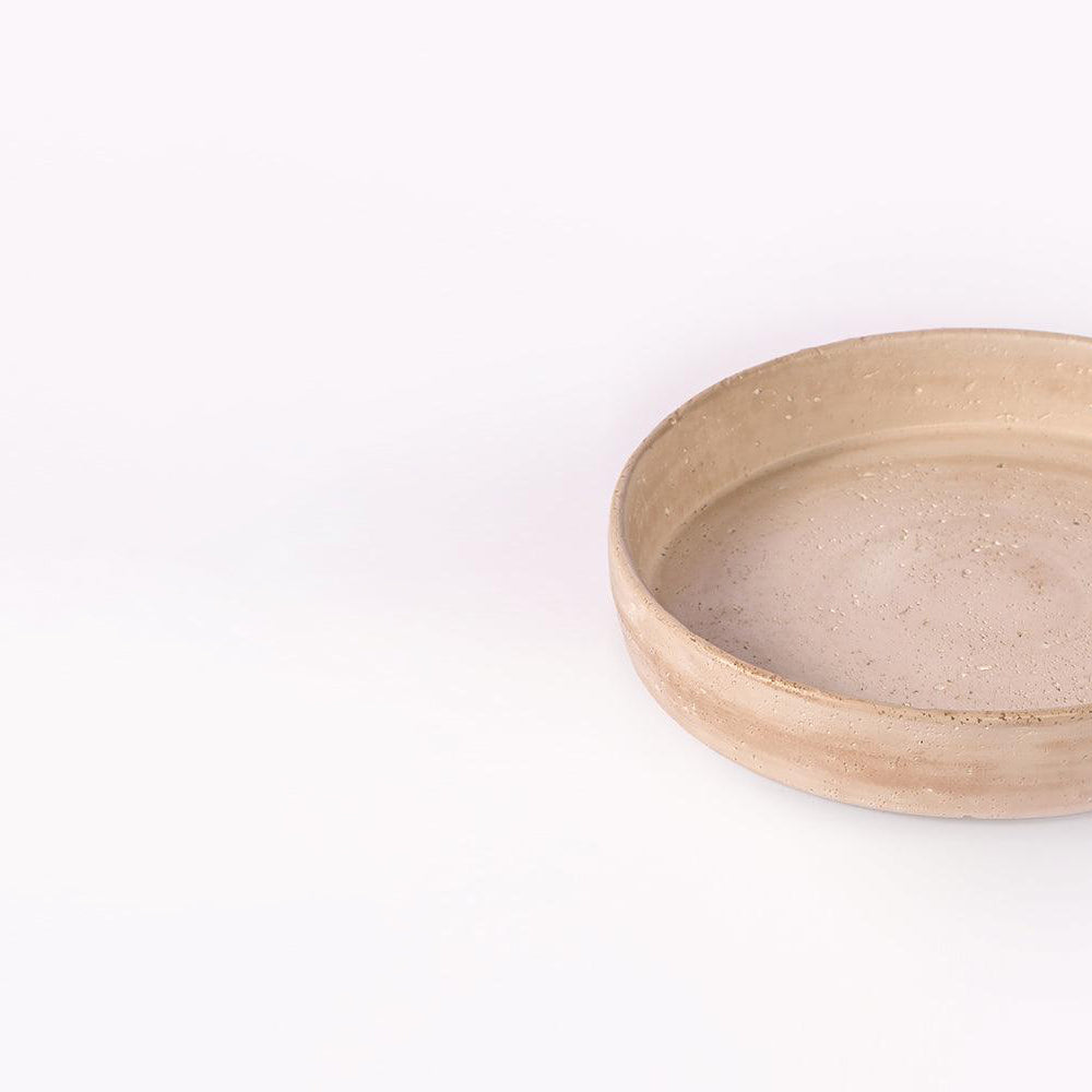Amber Atrium Cement Bowl - Large