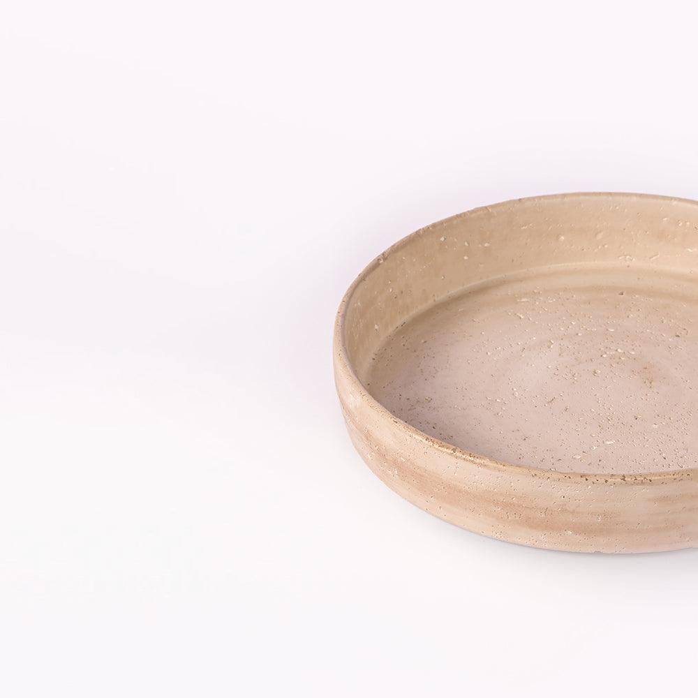 Amber Atrium Cement Bowl - Big