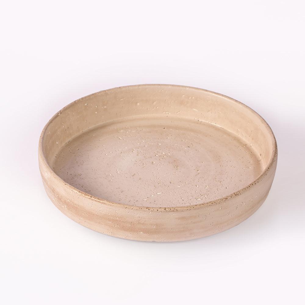 Amber Atrium Cement Bowl - Big