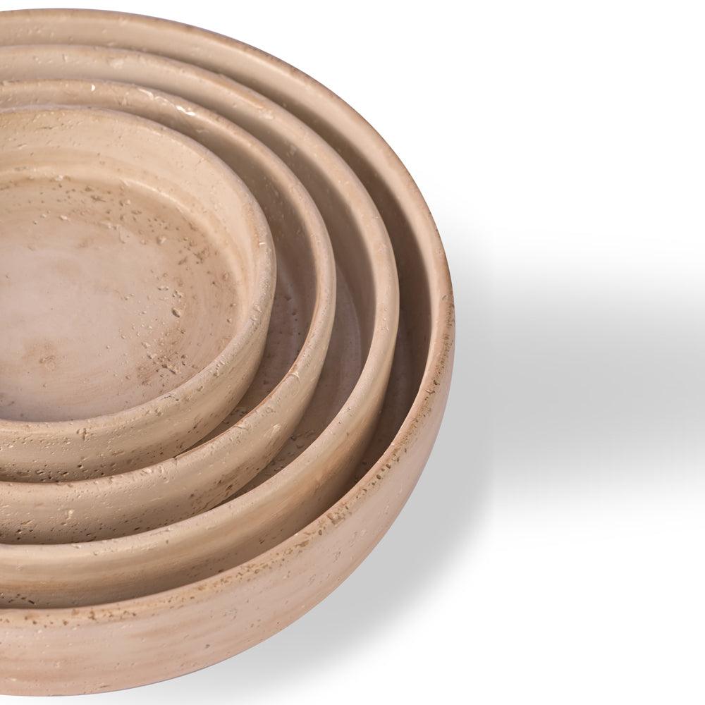 Amber Atrium Cement Bowl - Big Large Medium Small All