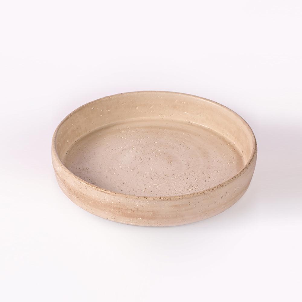 Amber Atrium Cement Bowl - Large
