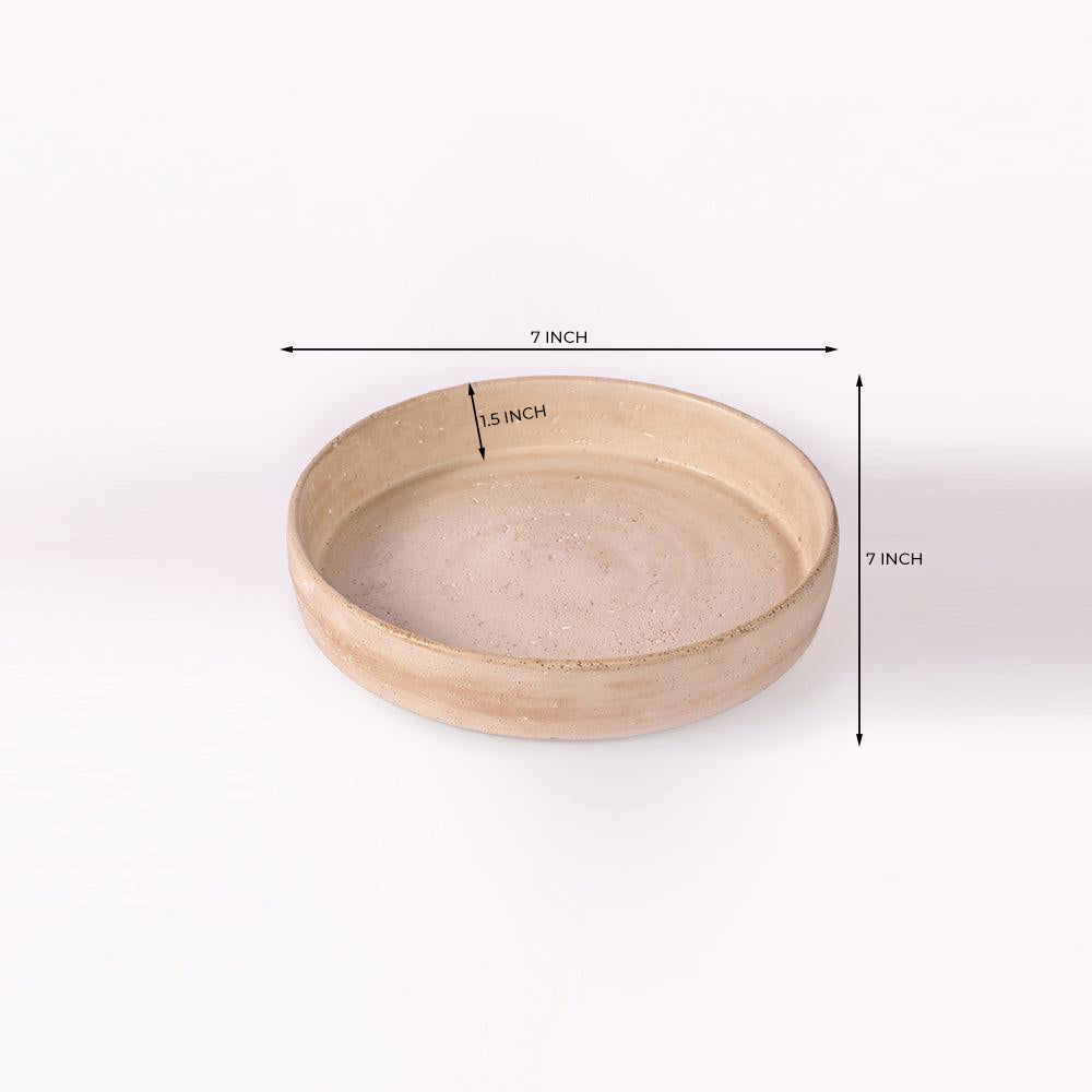 Amber Atrium Cement Bowl - Small