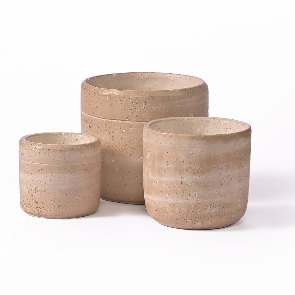 Sharona Cement Pot - All Large Medium Small
