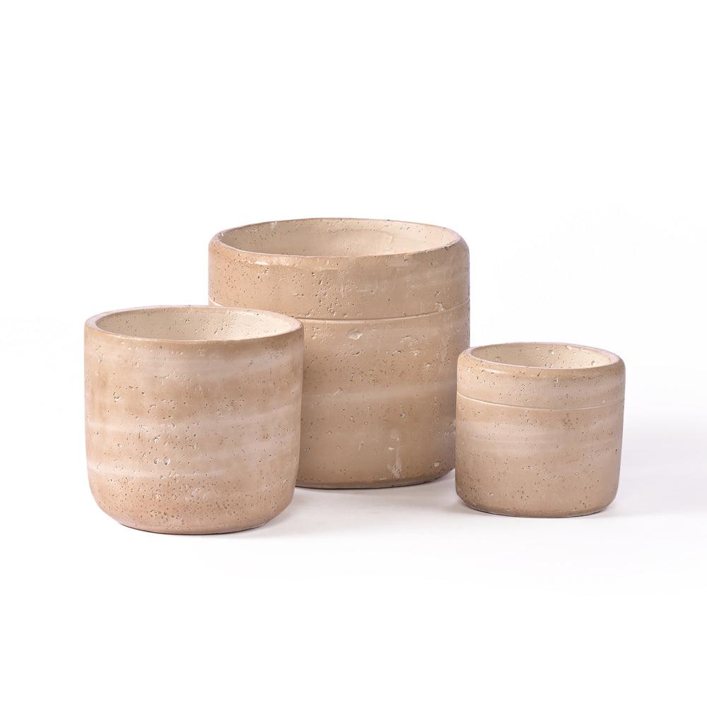 Sharona Cement Pot - All Large Medium Small