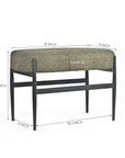 Quaint Iron Bench- Cotton