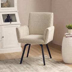 Ripple Ridge Radiance Dining Chair - Beige White