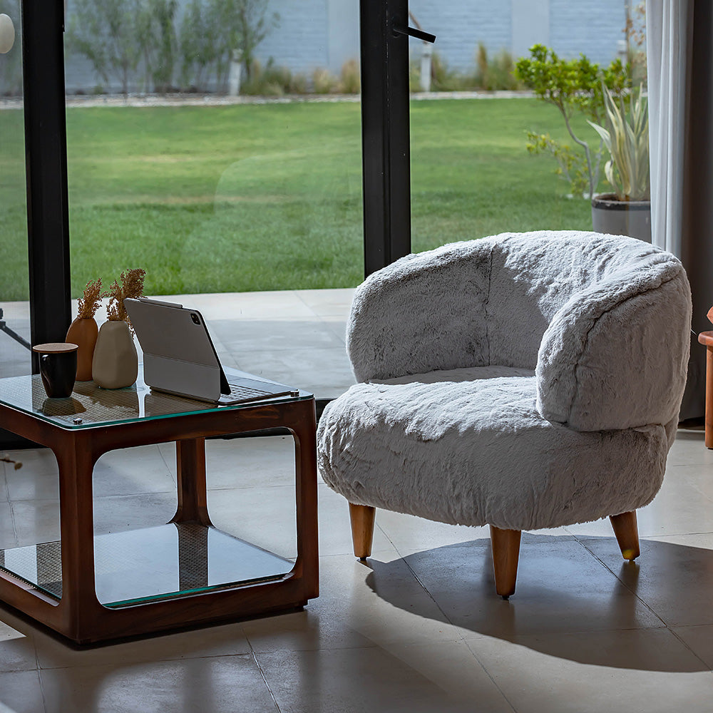 Cherry Creations Lounge Chair - Light Grey