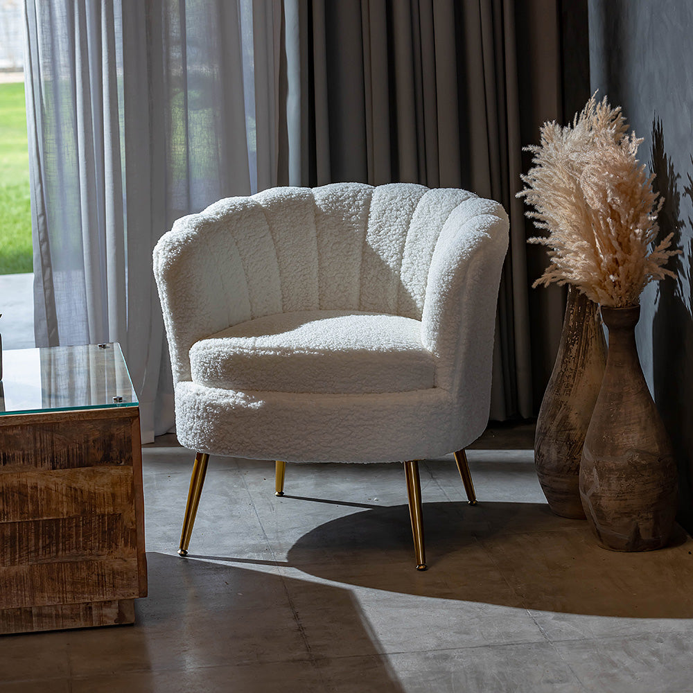 Alder Arbor Armchair - Ivory