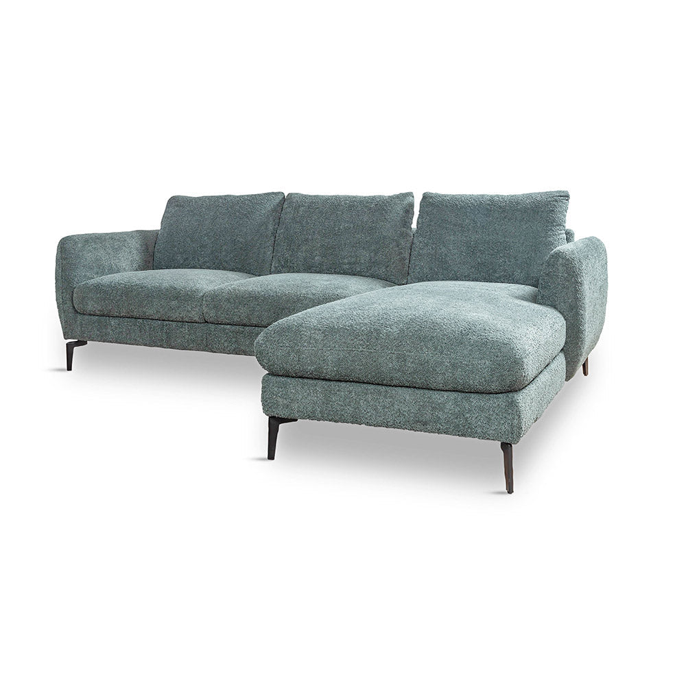 Nova Niche 3 Seater Sofa - Green - RIGHT HAND