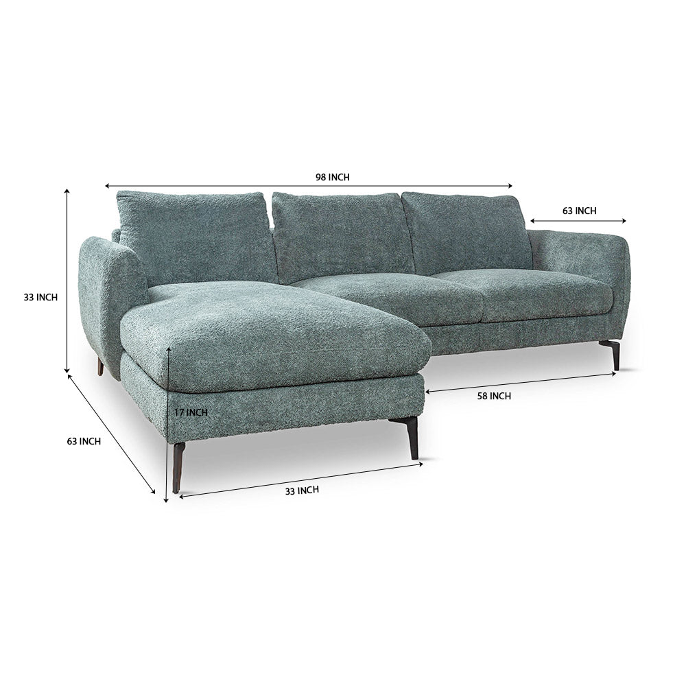 Nova Niche 3 Seater Sofa - Green