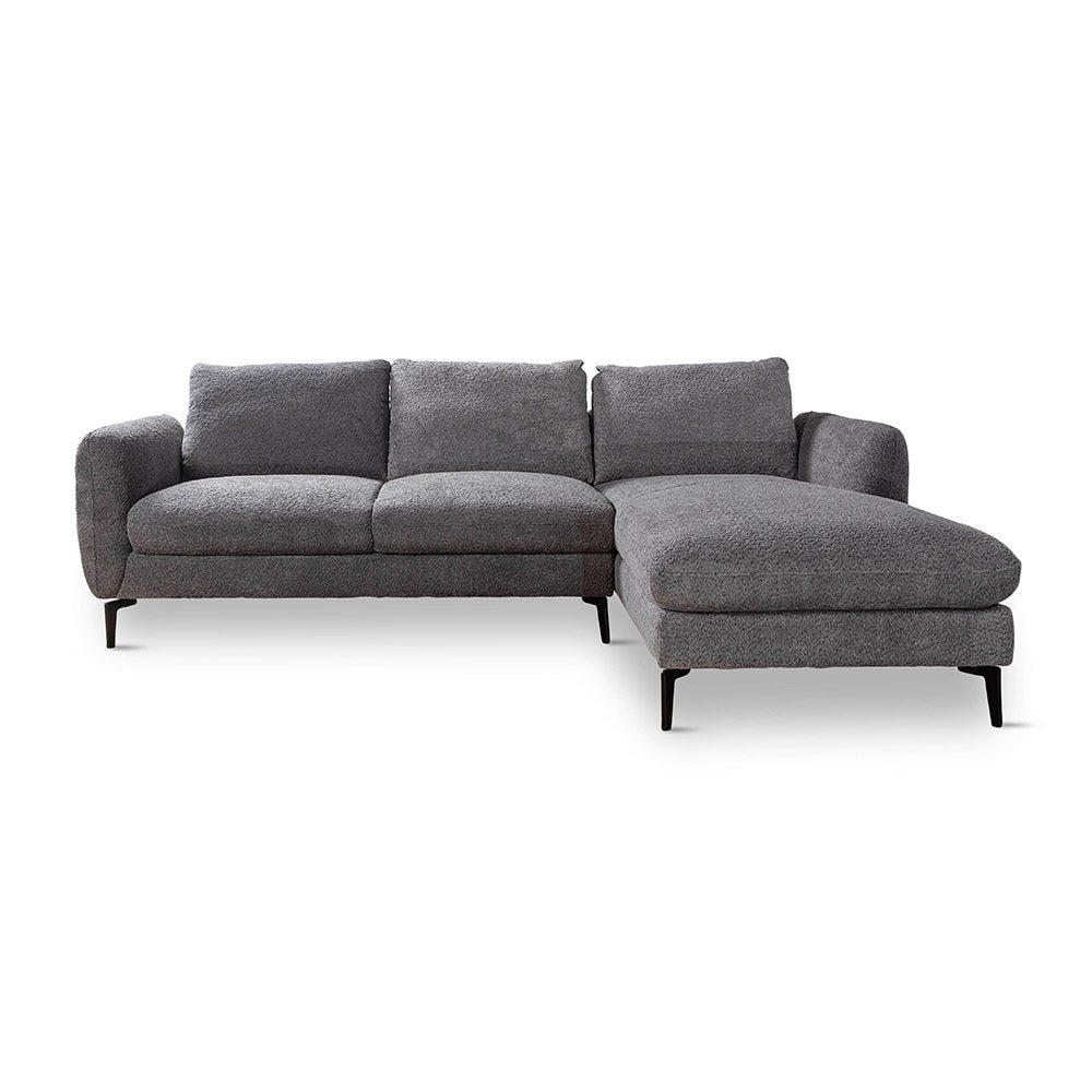 Nova Niche 3 Seater Sofa - Grey - RIGHT HAND