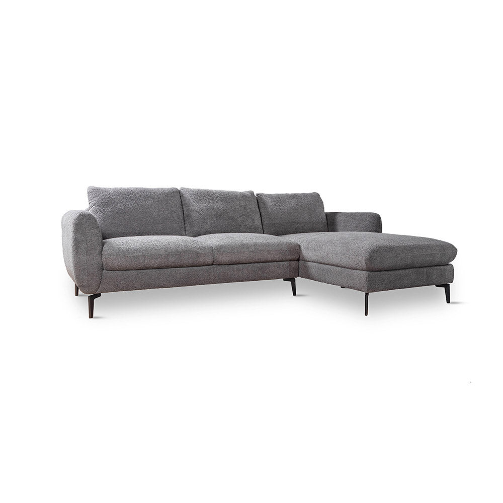 Nova Niche 3 Seater Sofa - Grey - RIGHT HAND