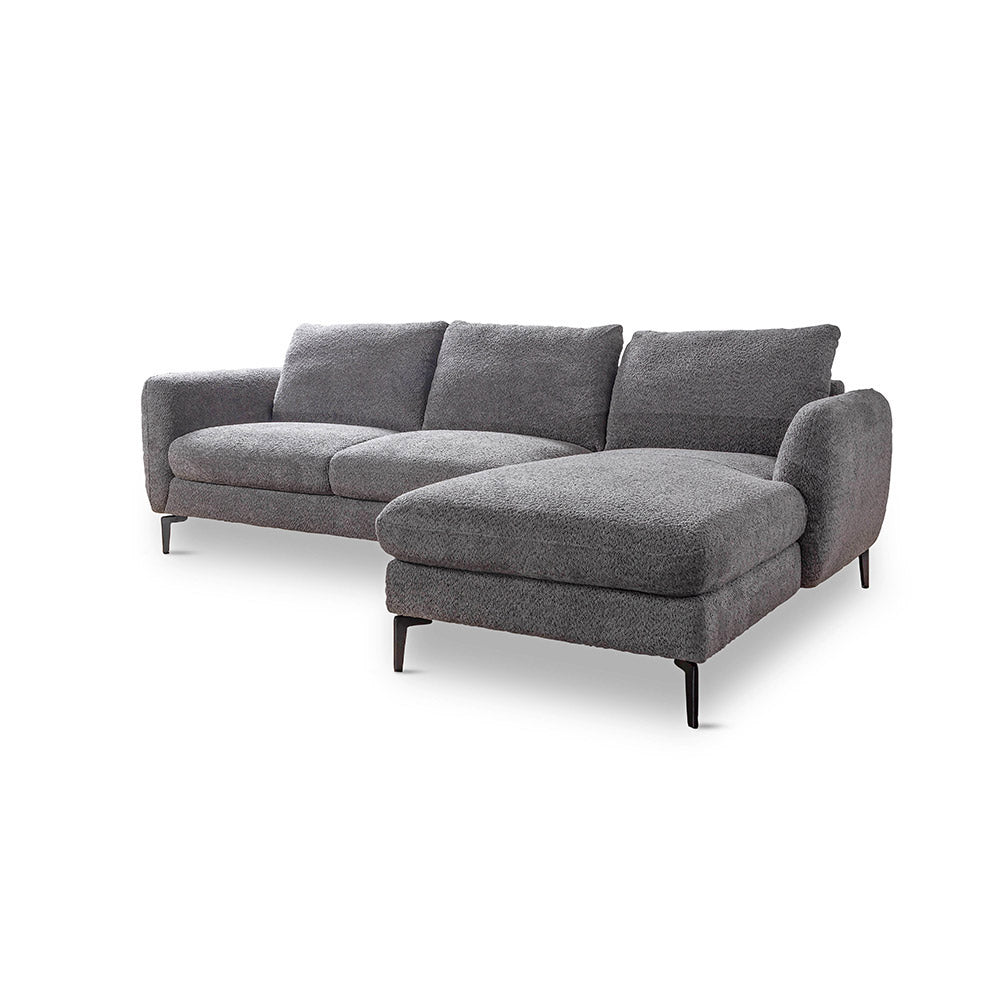 Nova Niche 3 Seater Sofa - Grey - RIGHT HAND