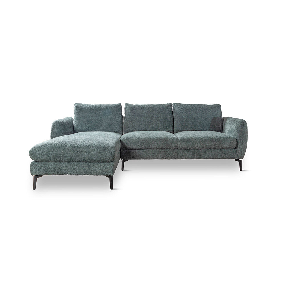 Nova Niche 3 Seater Sofa - Green - LEFT HAND