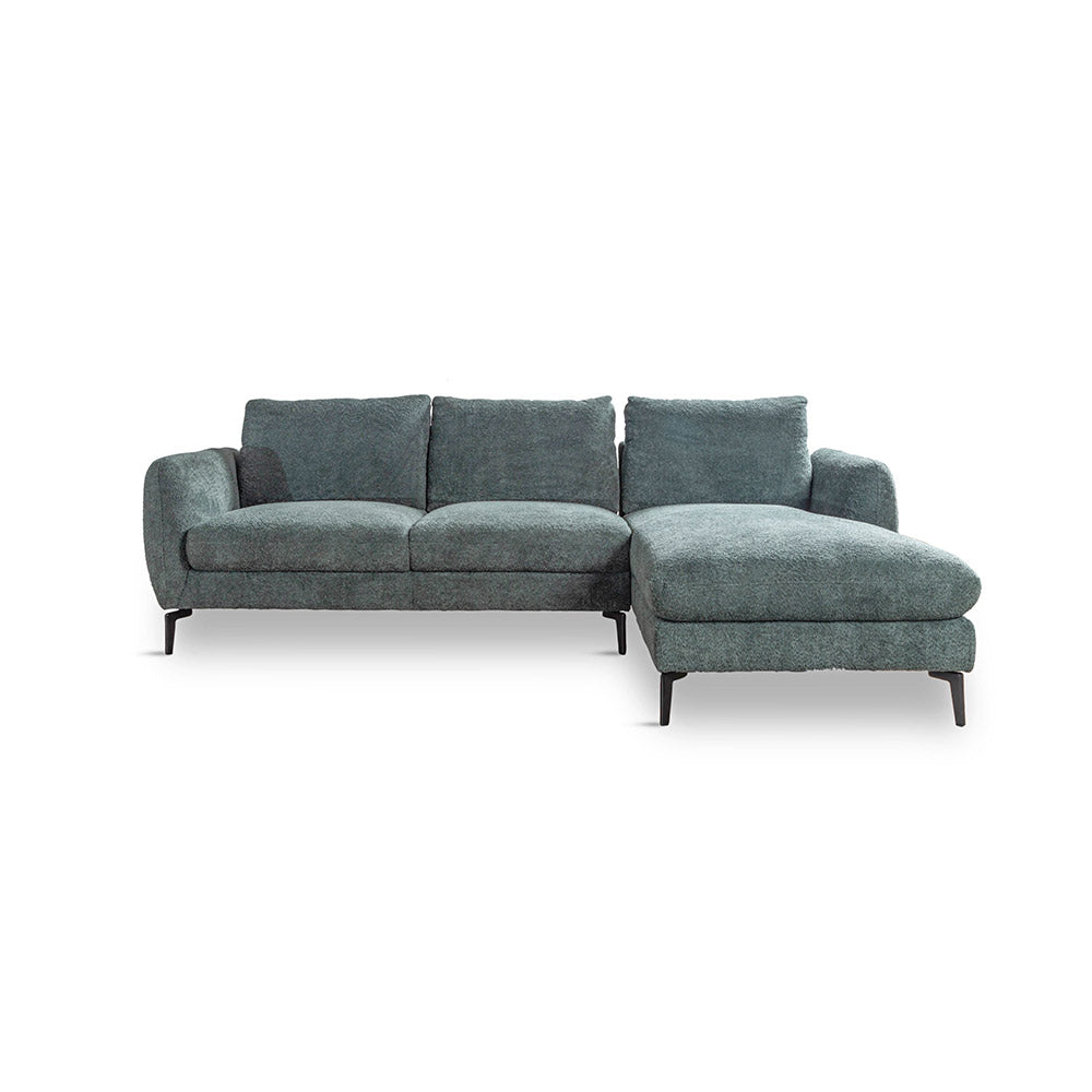 Nova Niche 3 Seater Sofa - Green - RIGHT HAND