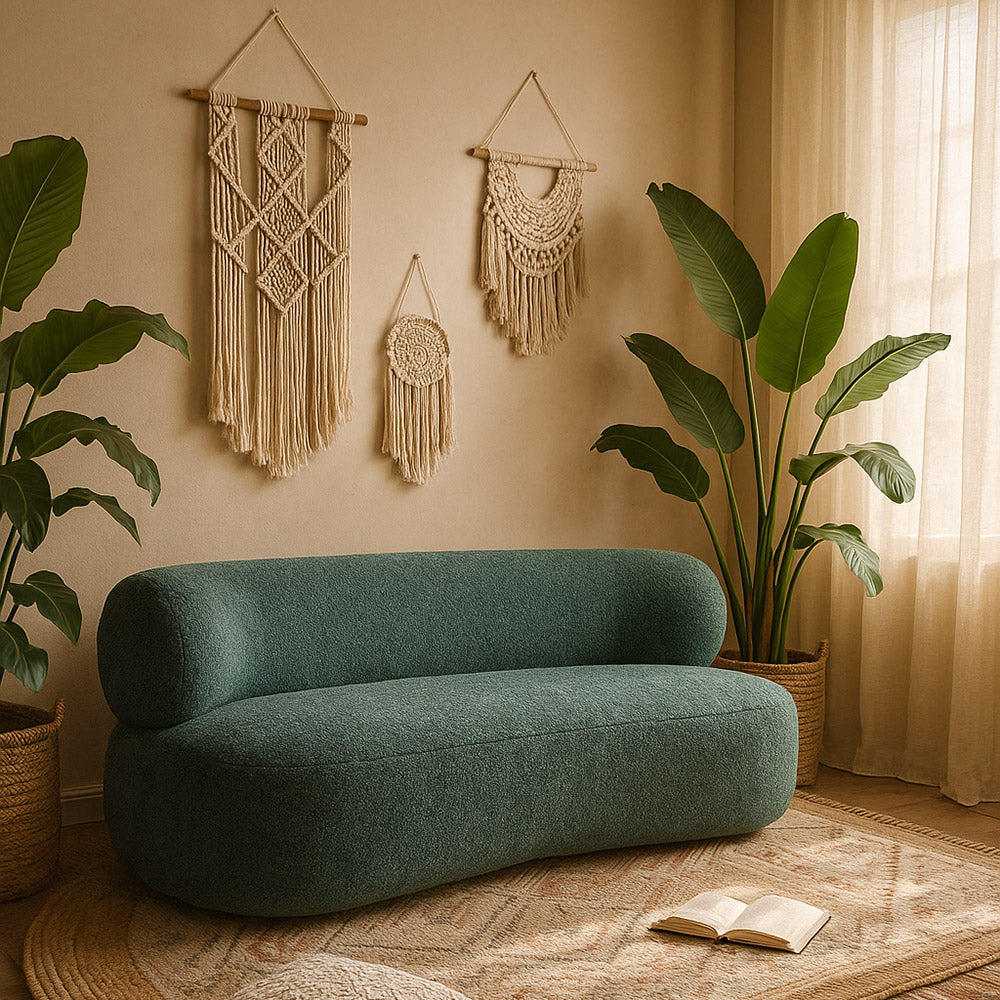 Sofelle Aicelle 2 Seater Sofa - Green