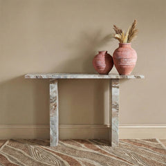 Cauchy Butterscotch Marble Console Table
