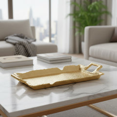 Lovine Handcrafted Aluminium Tray