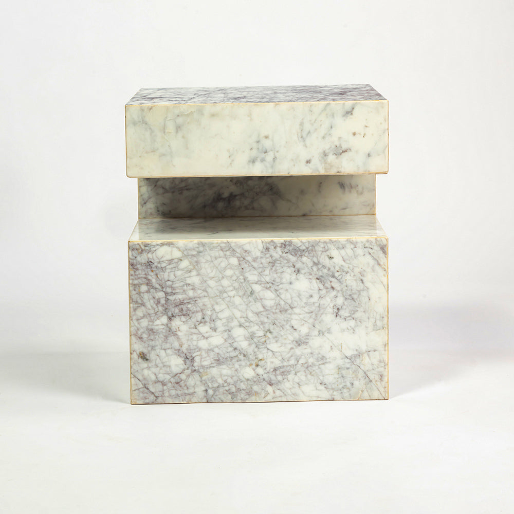 Sawar Marble Motto Accent Table