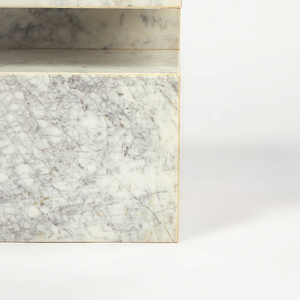 Sawar Marble Motto Accent Table