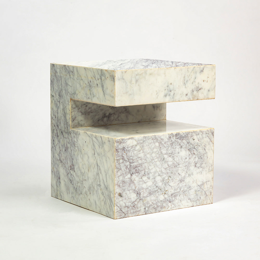 Sawar Marble Motto Accent Table