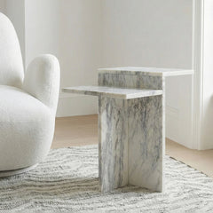 Violet Vein Marble Accent Table