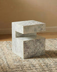 Sawar Marble Motto Accent Table