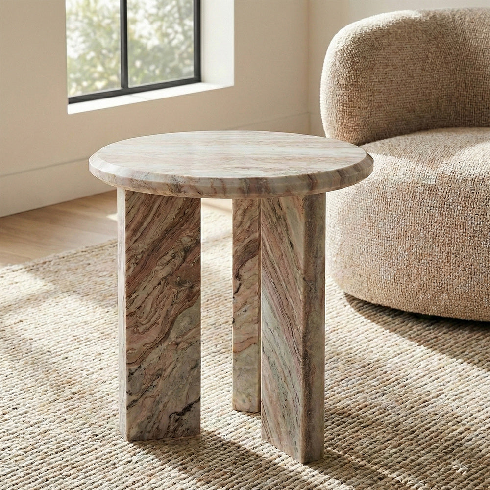 Miggo Sawar Marble Round Coffee Table - Small