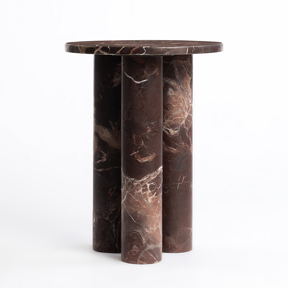 Red Marble Amesh Accent Table