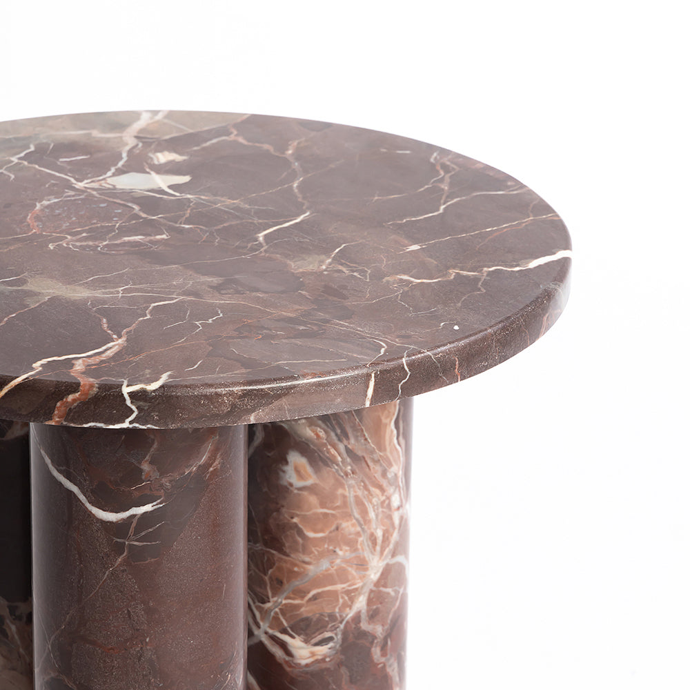 Red Marble Amesh Accent Table
