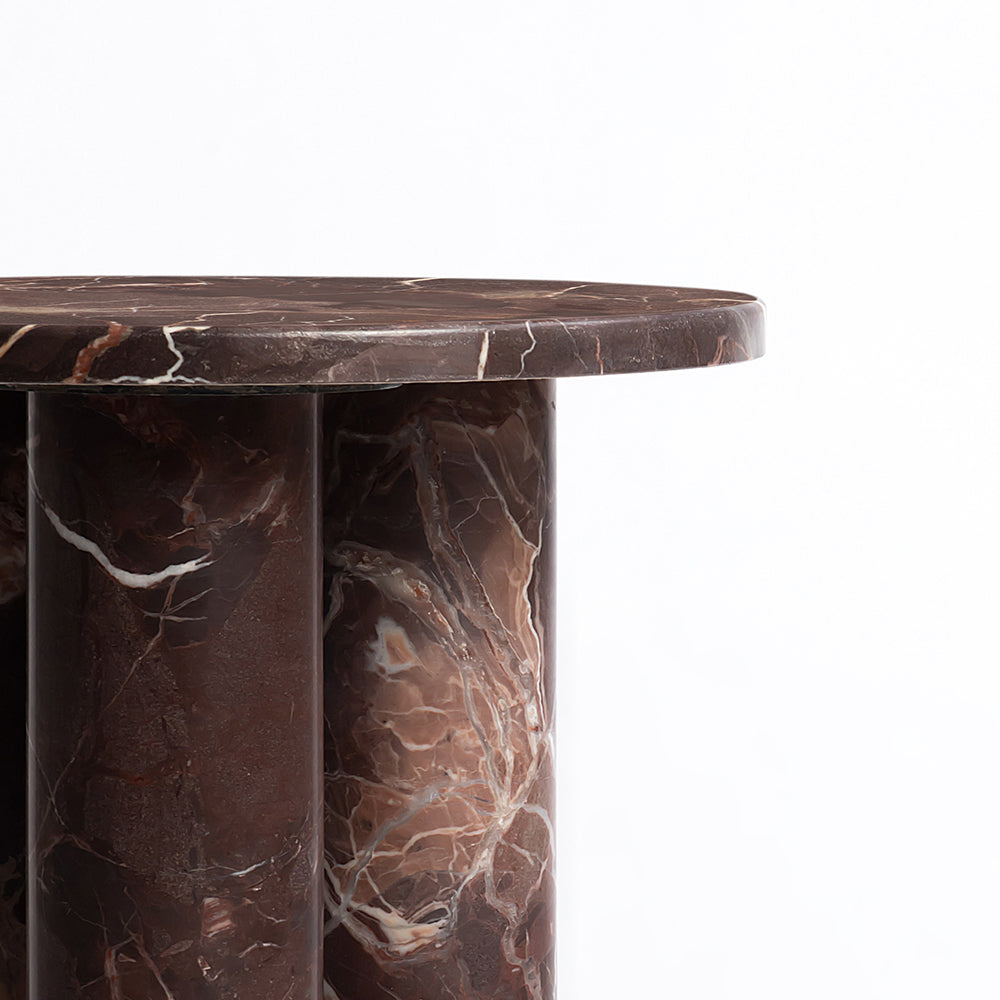 Red Marble Amesh Accent Table