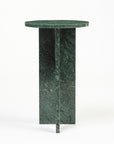 Green Aura Marble Accent Table