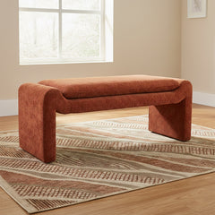 Mustar Velvet Bench