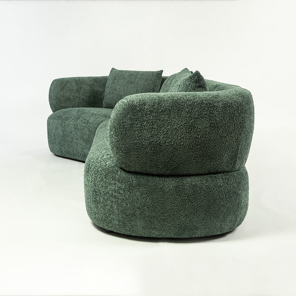 Breeze Boucle 5 Seater Sofa - Green