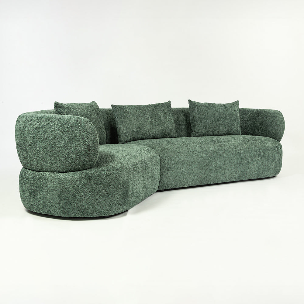 Breeze Boucle 5 Seater Sofa - Green