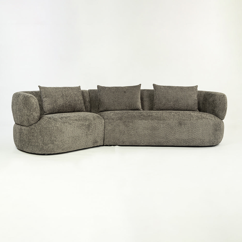 Breeze Boucle 5 Seater Sofa - Dark Grey