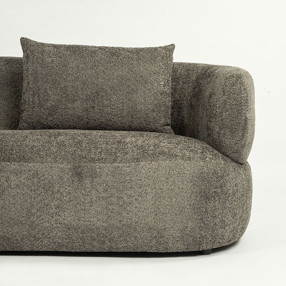Breeze Boucle 5 Seater Sofa - Dark Grey