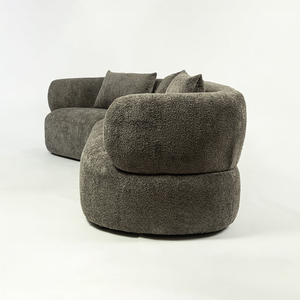 Breeze Boucle 5 Seater Sofa - Dark Grey