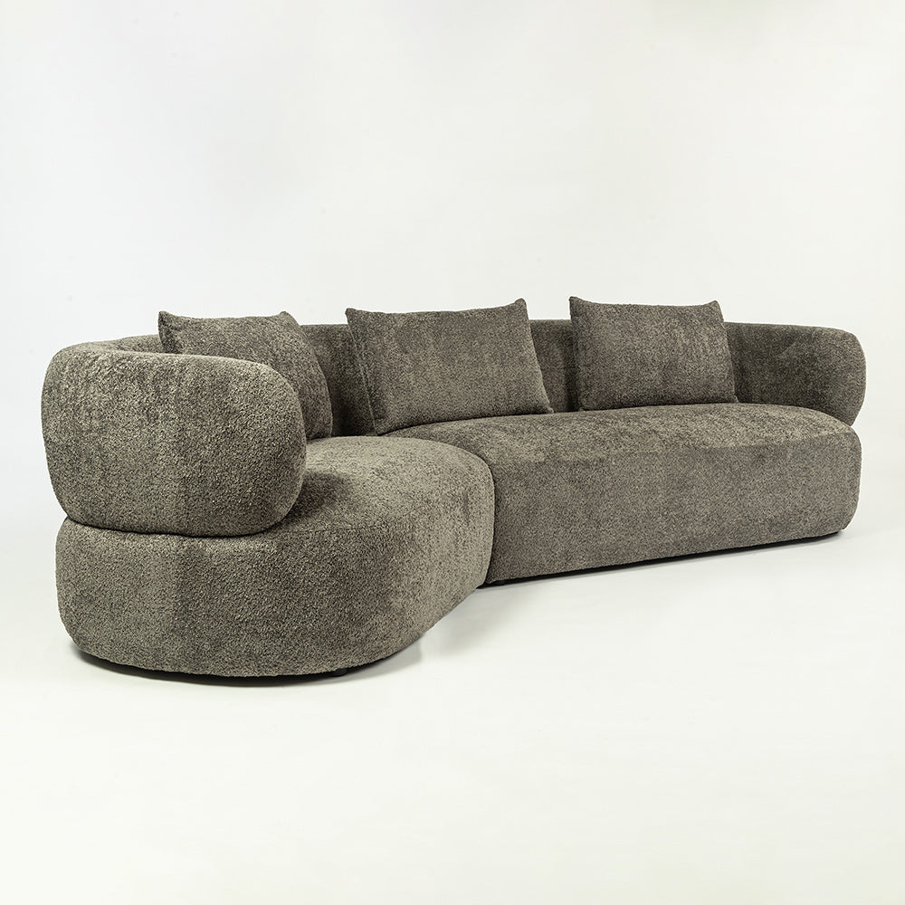Breeze Boucle 5 Seater Sofa - Dark Grey