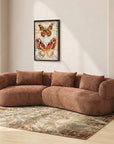 Breeze Boucle 5 Seater Sofa - Rose Brown