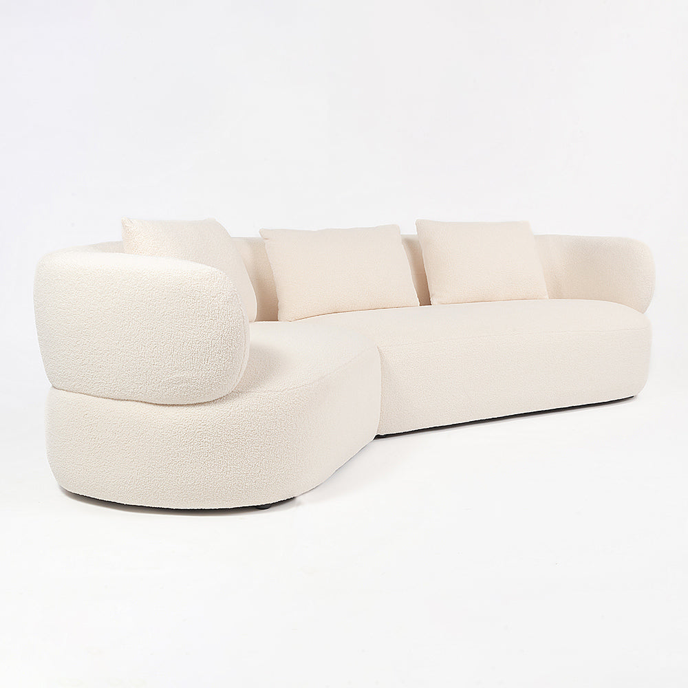 Breeze Boucle 5 Seater Sofa - White