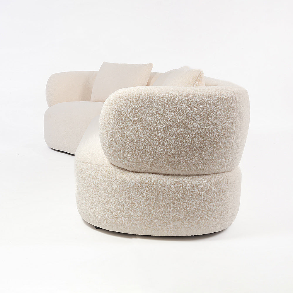 Breeze Boucle 5 Seater Sofa - White