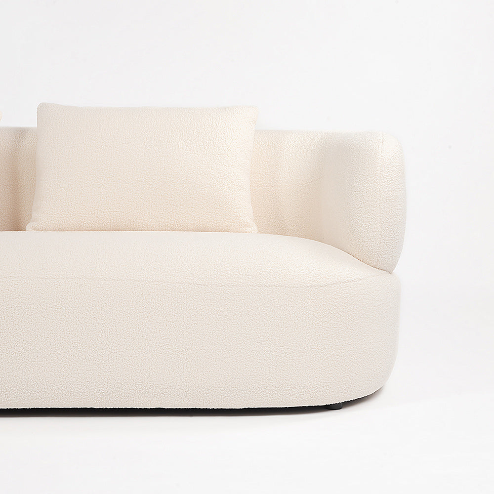 Breeze Boucle 5 Seater Sofa - White