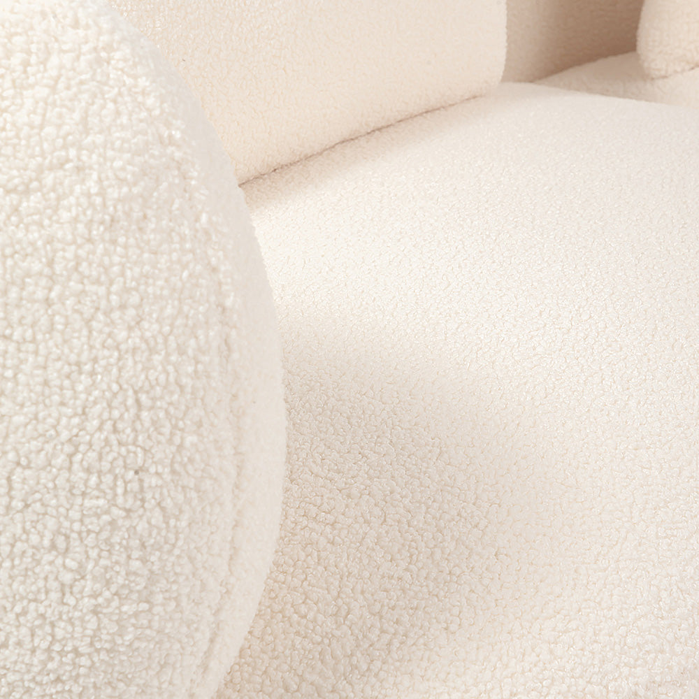 Breeze Boucle 5 Seater Sofa - White