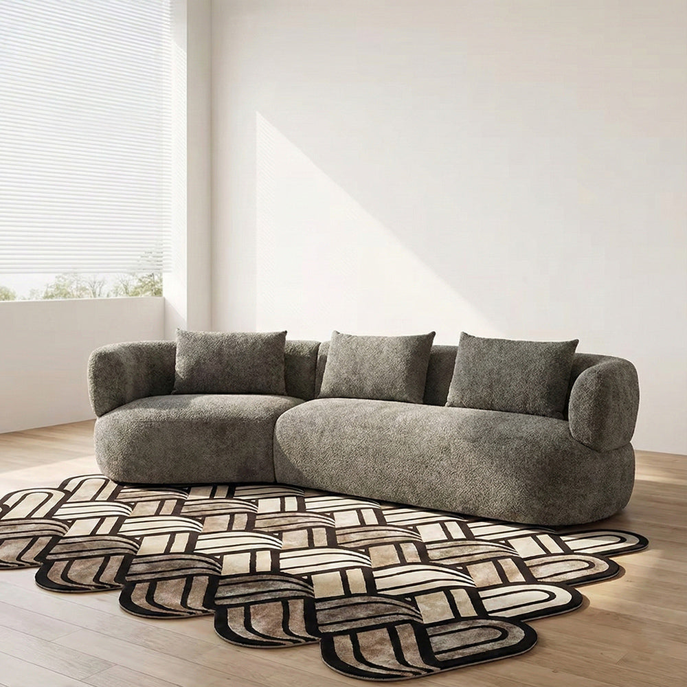 Breeze Boucle 5 Seater Sofa - Dark Grey