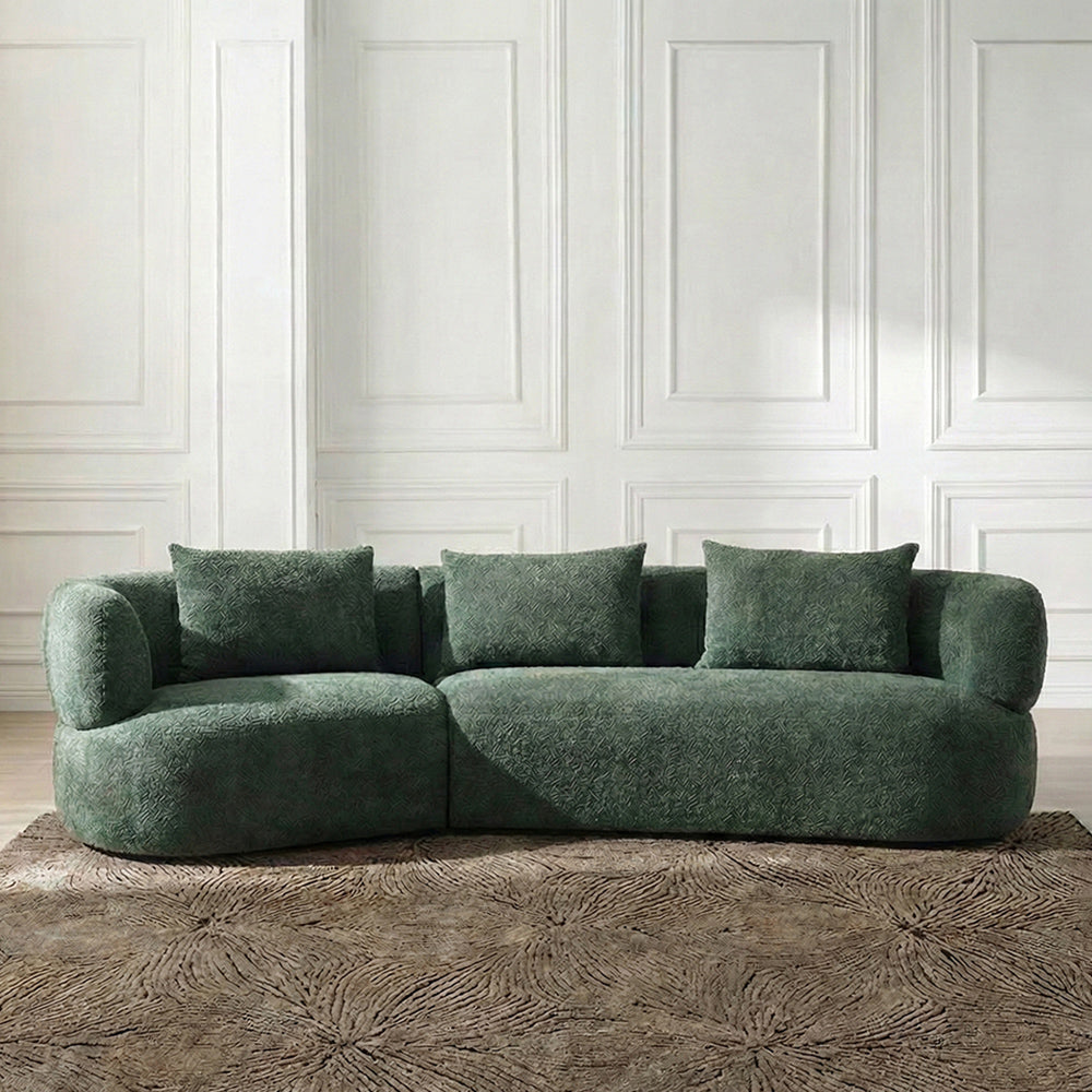 Breeze Boucle 5 Seater Sofa - Green